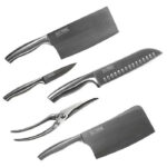 Набор кухонных стальных ножей Xiaomi Huo Hou Martial Steel Knife 5 in 1