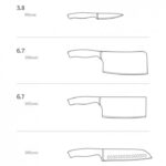 Набор кухонных стальных ножей Xiaomi Huo Hou Martial Steel Knife 5 in 1 — изображение 2
