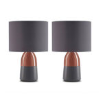 Комплект прикроватных ламп Xiaomi Oudengjiang Bedside Touch Table Lamp (серый)