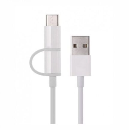 Кабель Xiaomi ZMI 2 в 1 USB/Micro USB/Type-C 30 sm (белый)