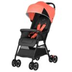 Прогулочная коляска Xiaomi Qborn Lightweight Folding Stroller (красная) — изображение 2