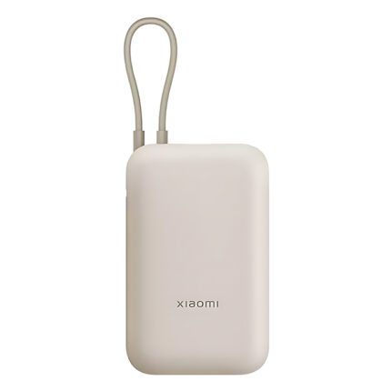 Внешний аккумулятор Xiaomi Power Bank With Cable USB-C Pocket Version 10000 mAh (бежевый)